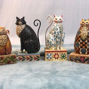 Jim Shor 4 Cats figurines (set)